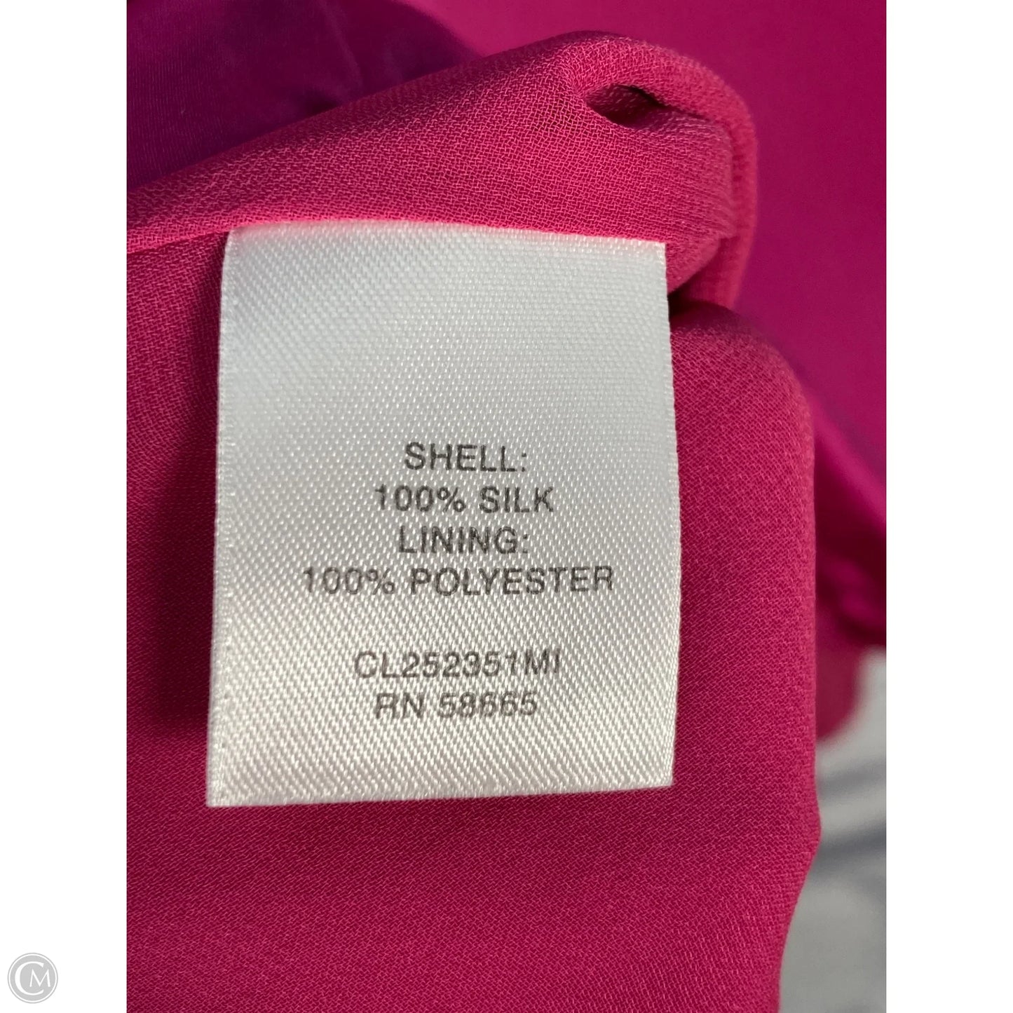 Blouse Long Sleeve By Classiques Entier In Pink, Size: Xs