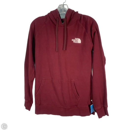 Sweatshirt Hoodie By The North Face In Maroon, Size: M