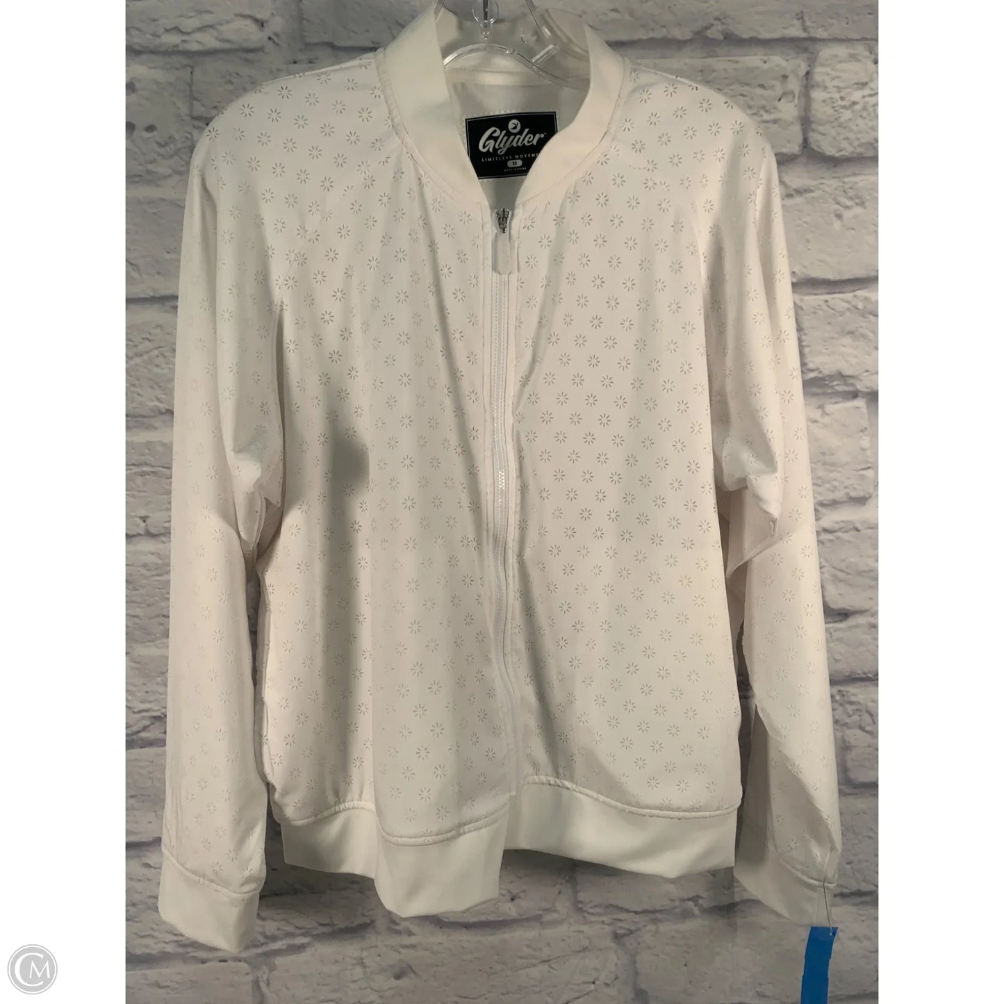 Athletic Jacket By Glyder In Cream, Size: M