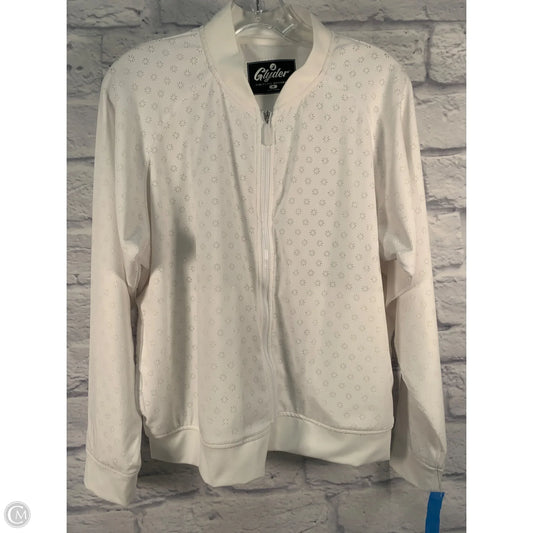 Athletic Jacket By Glyder In Cream, Size: M