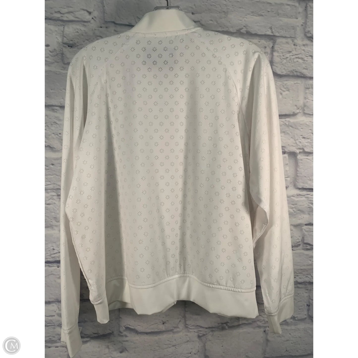 Athletic Jacket By Glyder In Cream, Size: M