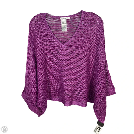 Sweater By Chicos In Purple, Size: Xl