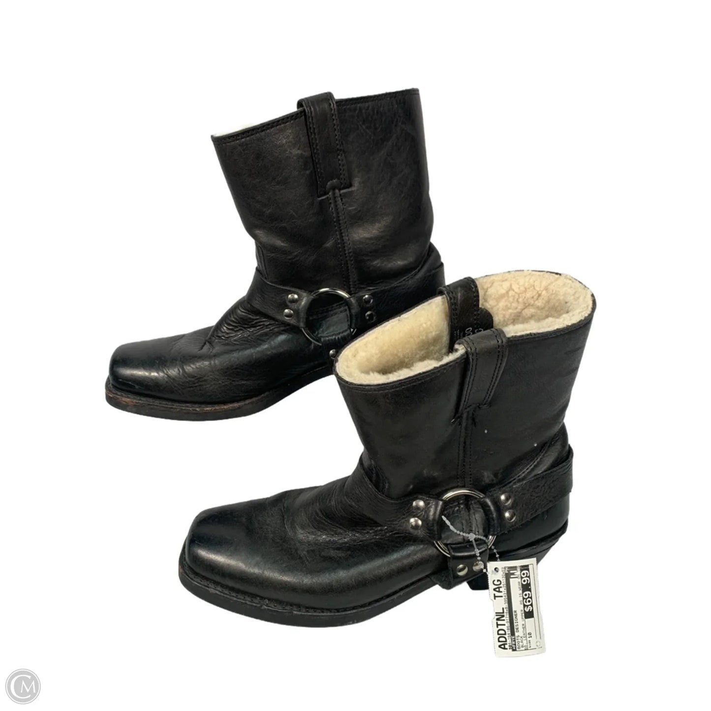 Boots Designer By Frye In Black, Size: 10