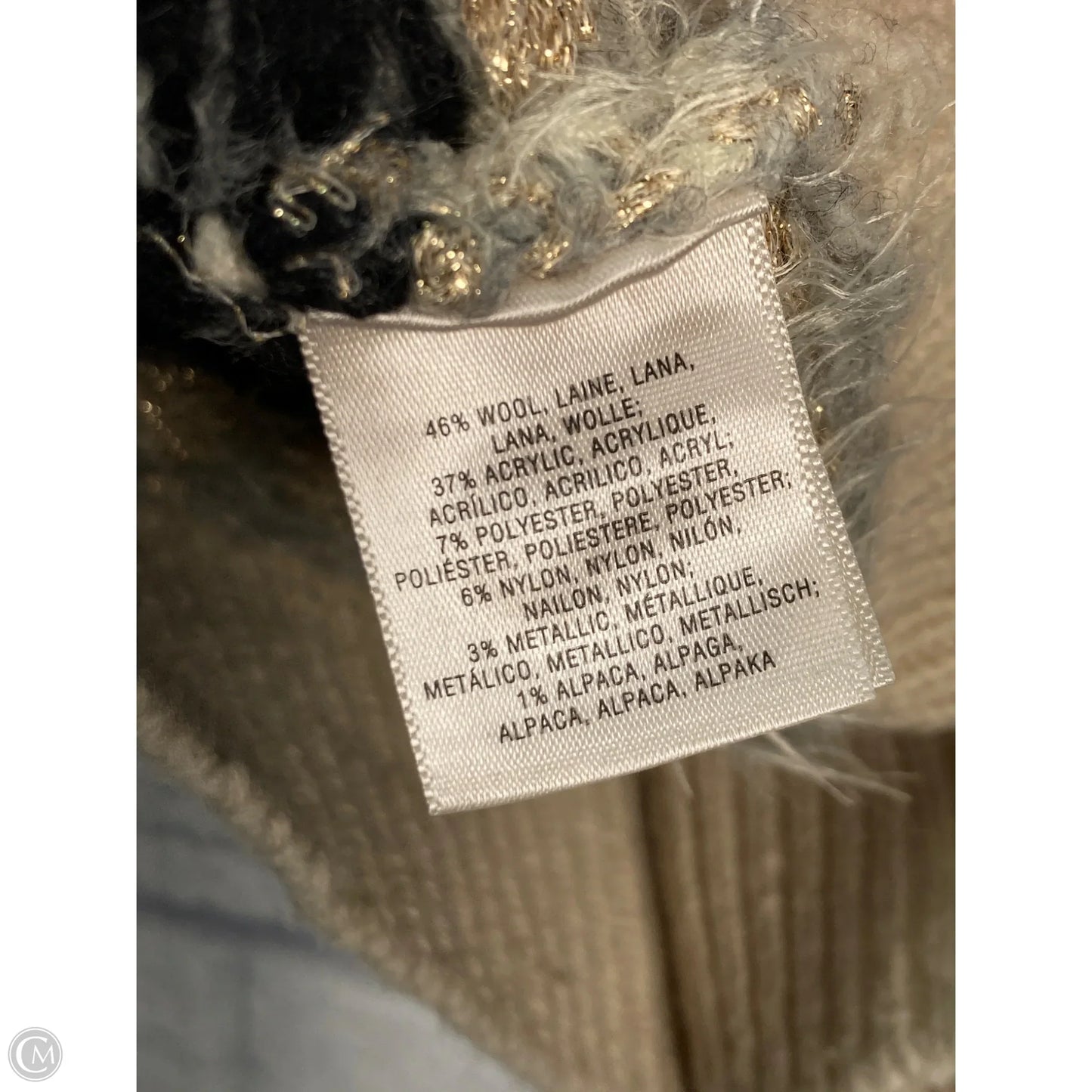 Sweater By Sleeping On Snow In Black & Cream, Size: L