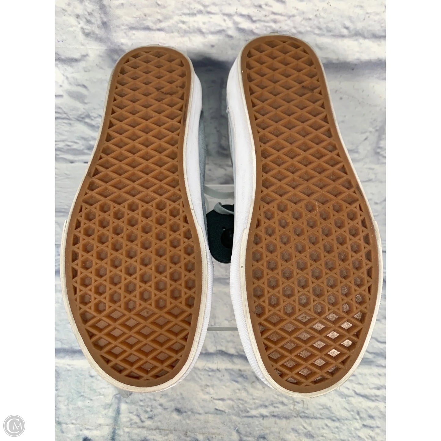 Shoes Sneakers By Vans In Blue & White, Size: 7.5