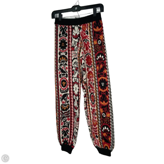 Pants Lounge By Farm Rio In Black & Red, Size: 2
