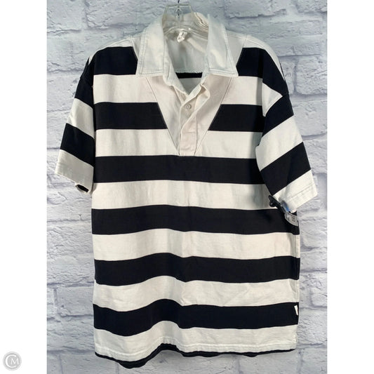 Tunic Short Sleeve By Daily Practice By Anthropologie In Black & Cream, Size: Xs