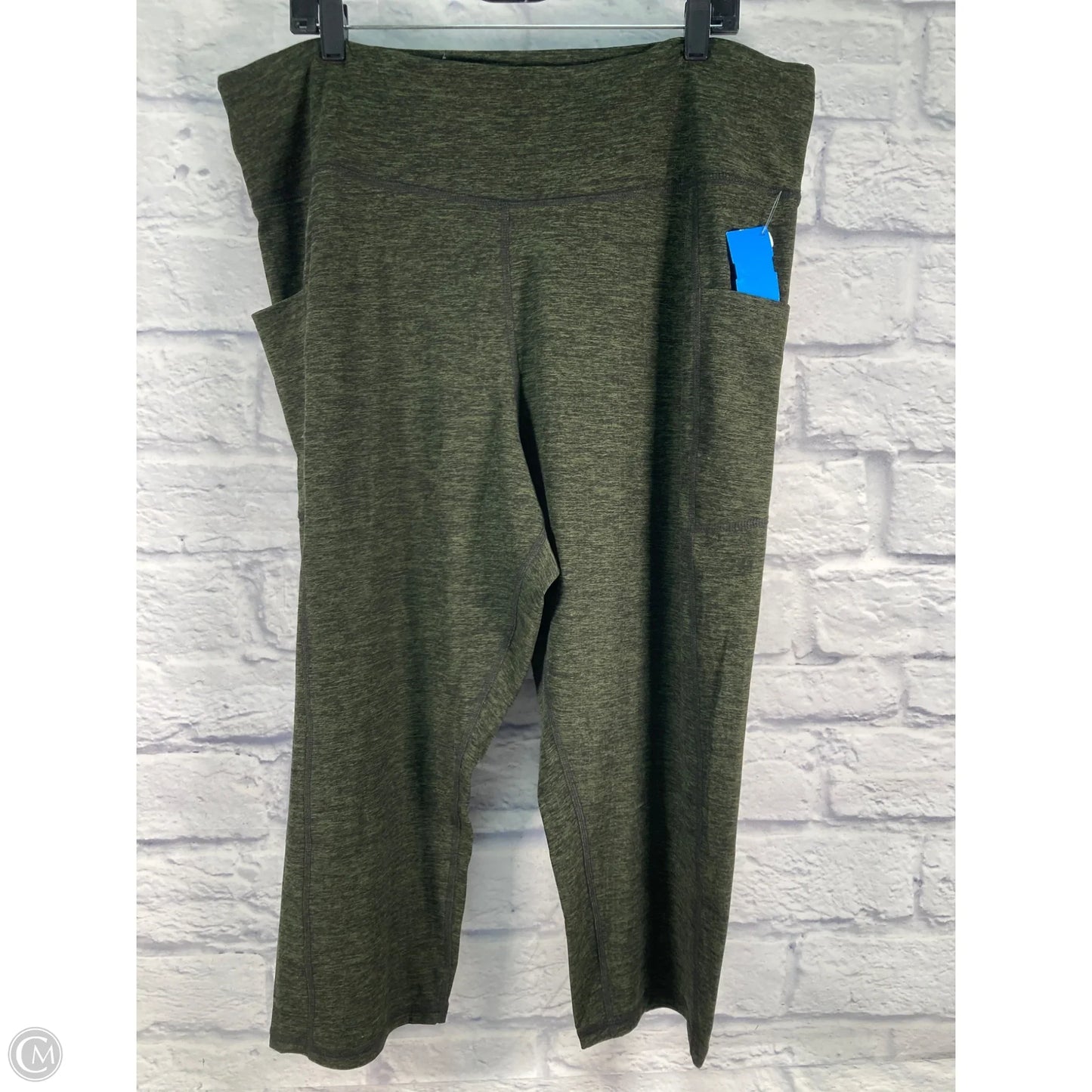 Athletic Pants 2pc By Nine West In Black & Green, Size: 3x