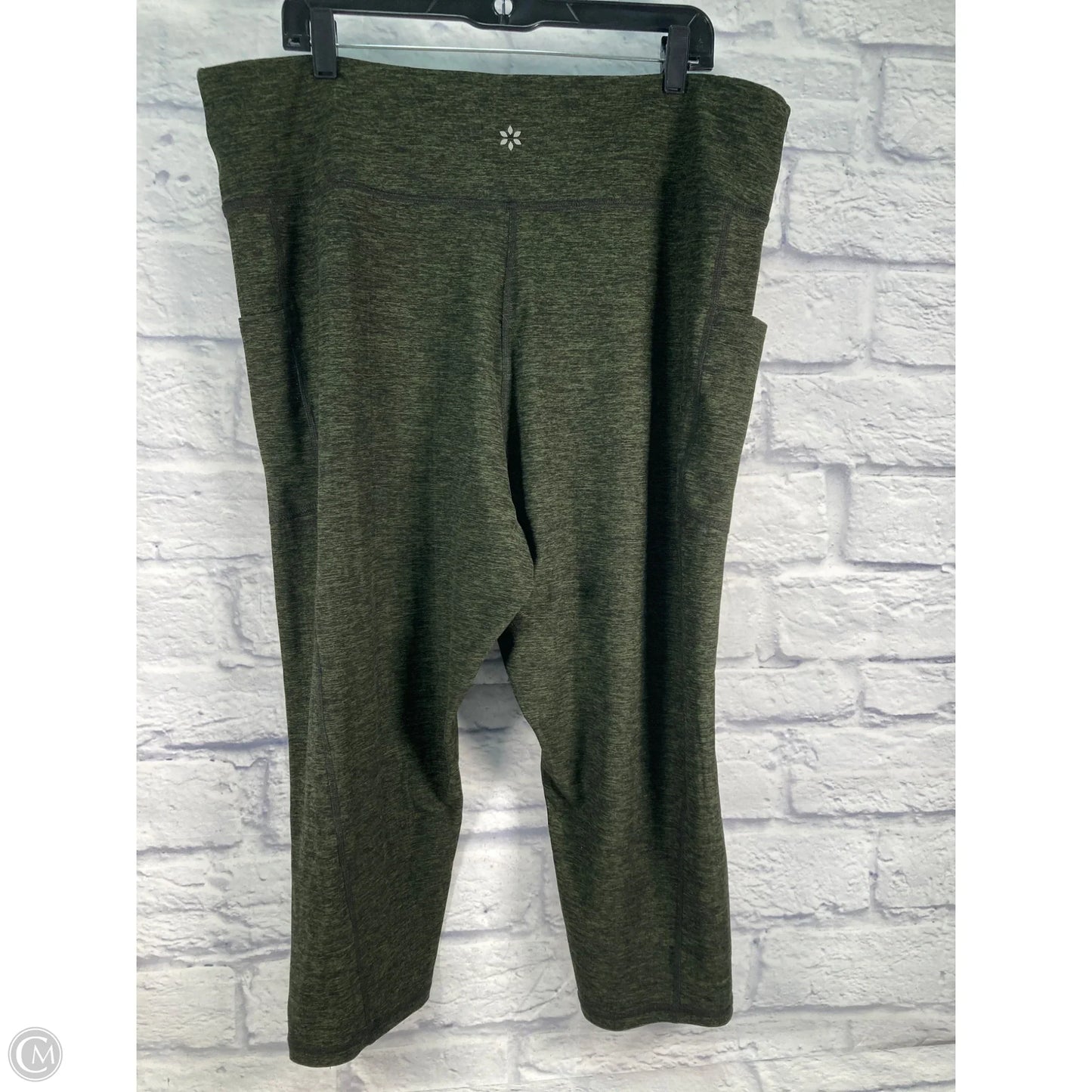 Athletic Pants 2pc By Nine West In Black & Green, Size: 3x