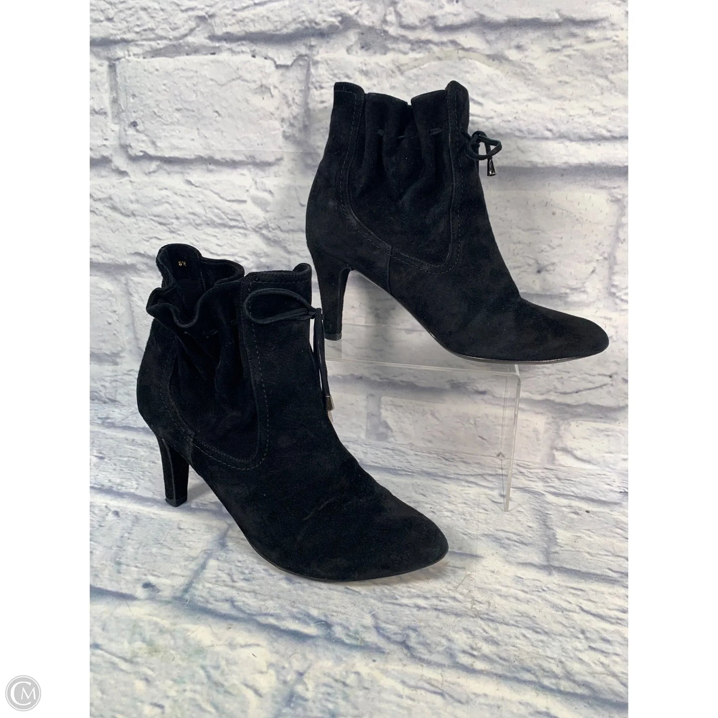 Boots Ankle Heels By Vaneli In Black, Size: 8