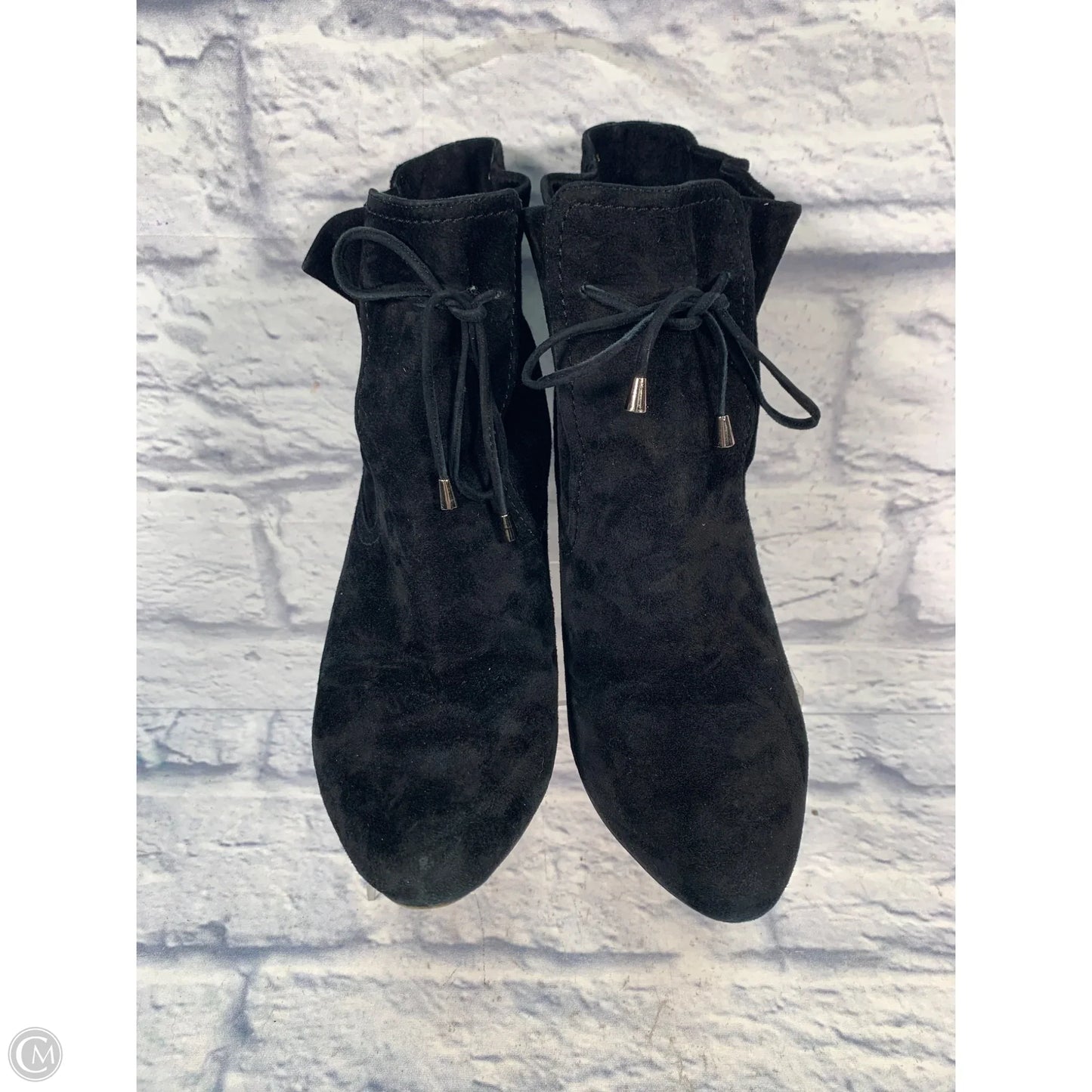 Boots Ankle Heels By Vaneli In Black, Size: 8