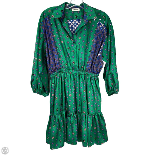 Dress Designer By Sandro In Blue & Green, Size: Xs