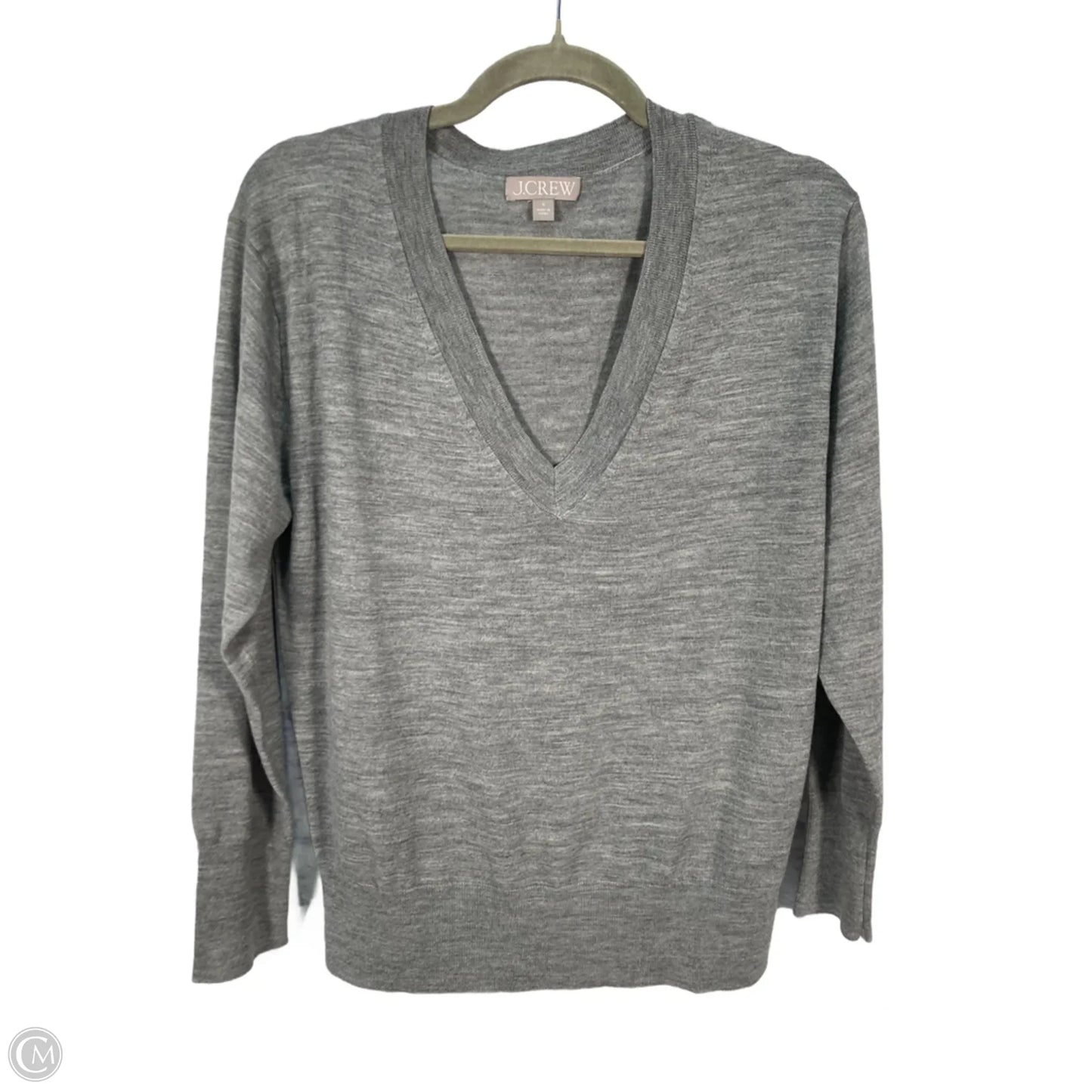 Top Long Sleeve By J. Crew In Grey, Size: S