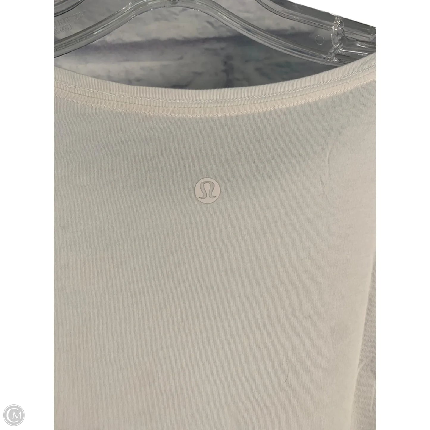 Athletic Top Short Sleeve By Lululemon In White, Size: S
