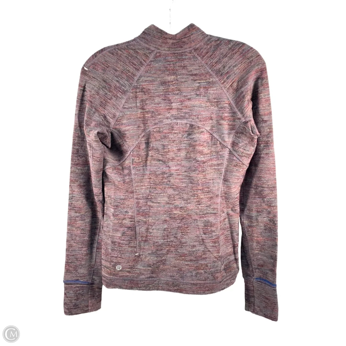 Athletic Top Long Sleeve Collar By Lululemon In Purple, Size: S