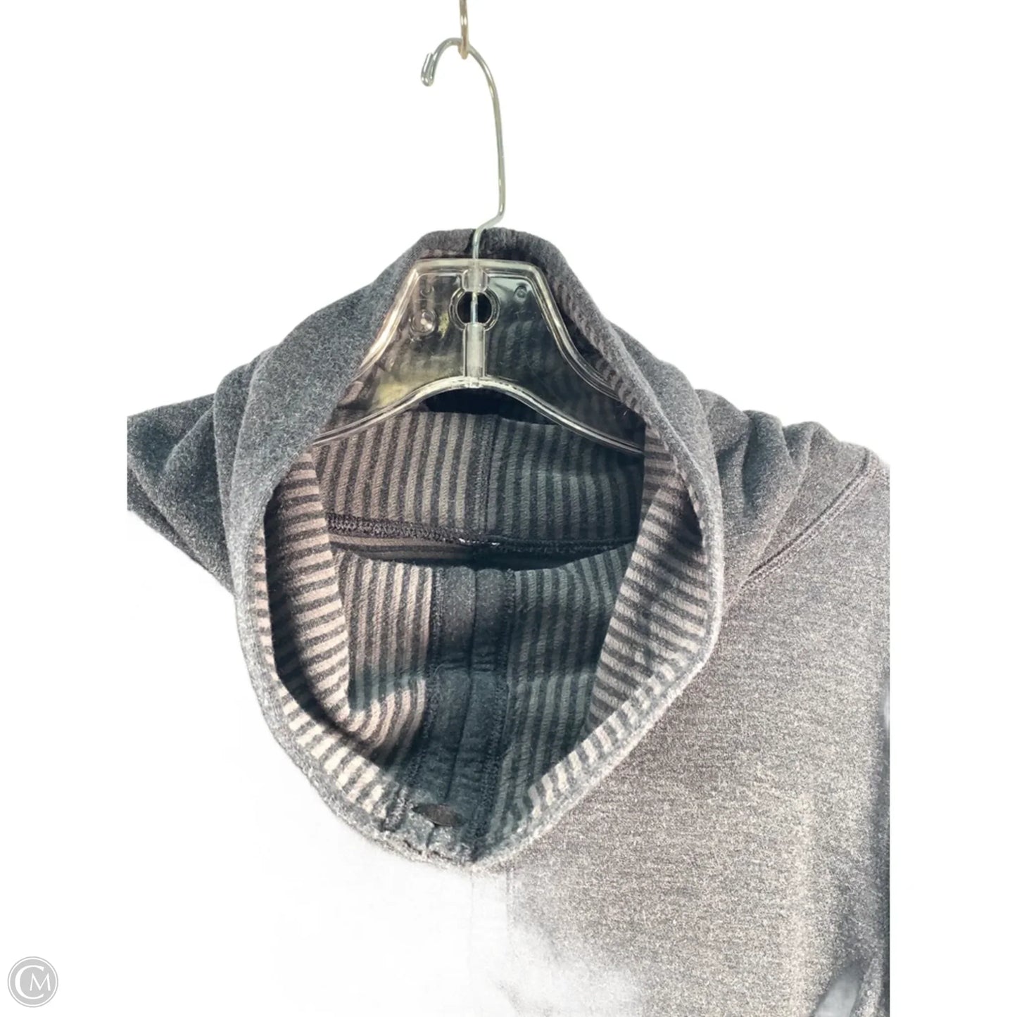 Athletic Top Long Sleeve Collar By Lululemon In Grey, Size: S