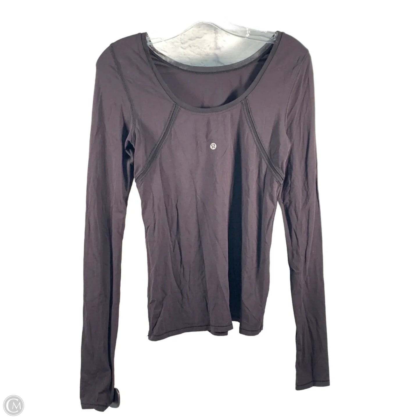 Athletic Top Long Sleeve Crewneck By Lululemon In Black, Size: S