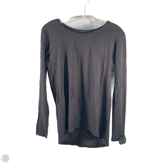 Athletic Top Long Sleeve Crewneck By Lululemon In Black, Size: S