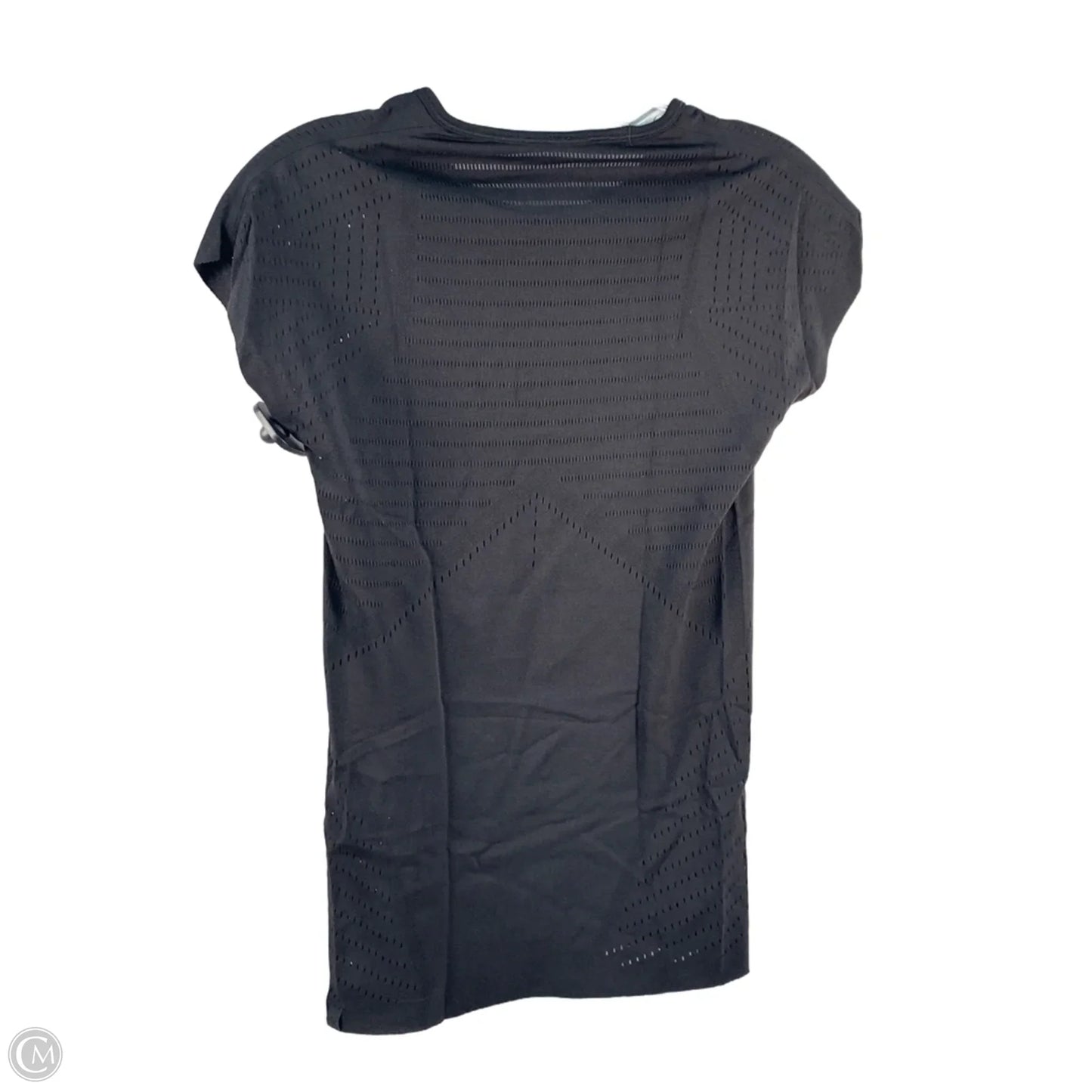 Athletic Top Short Sleeve By Lululemon In Black, Size: S