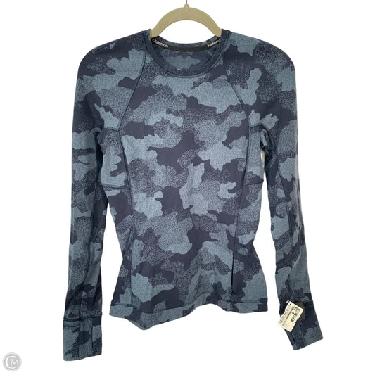 Athletic Top Long Sleeve Crewneck By Lululemon In Blue, Size: S