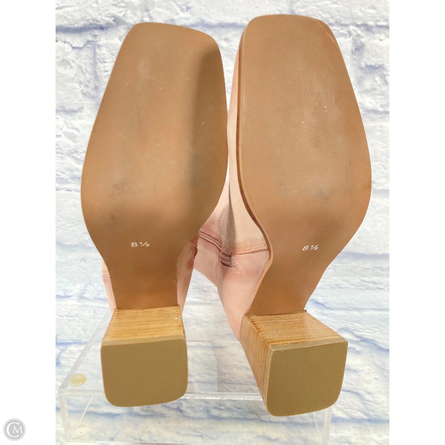 Boots Mid-calf Heels By Diba In Pink, Size: 8.5