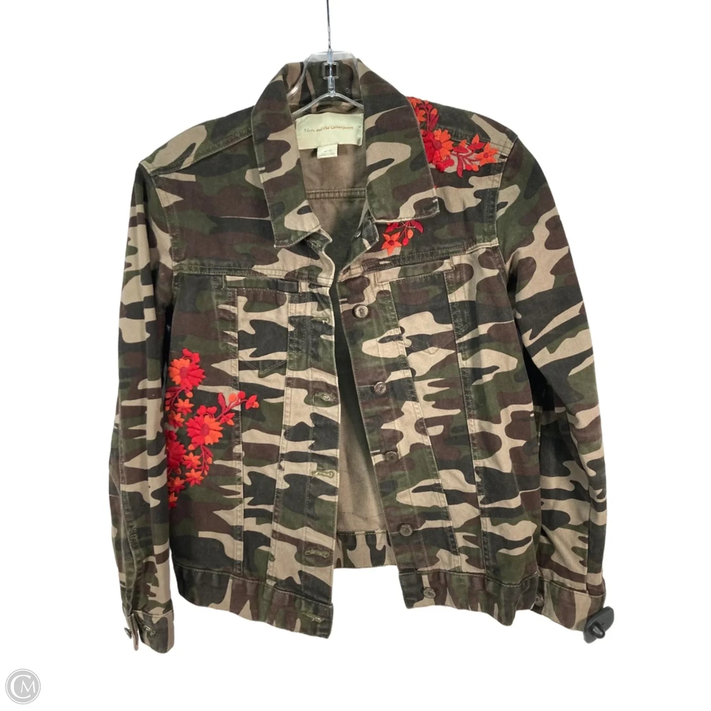 Jacket Denim By Pilcro In Camouflage Print, Size: Xs