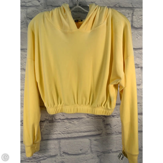 Sweatshirt Hoodie By Iris In Yellow, Size: S