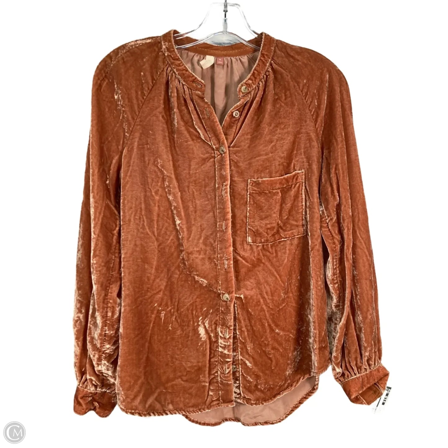 Top Long Sleeve By Pilcro In Tan, Size: Xs