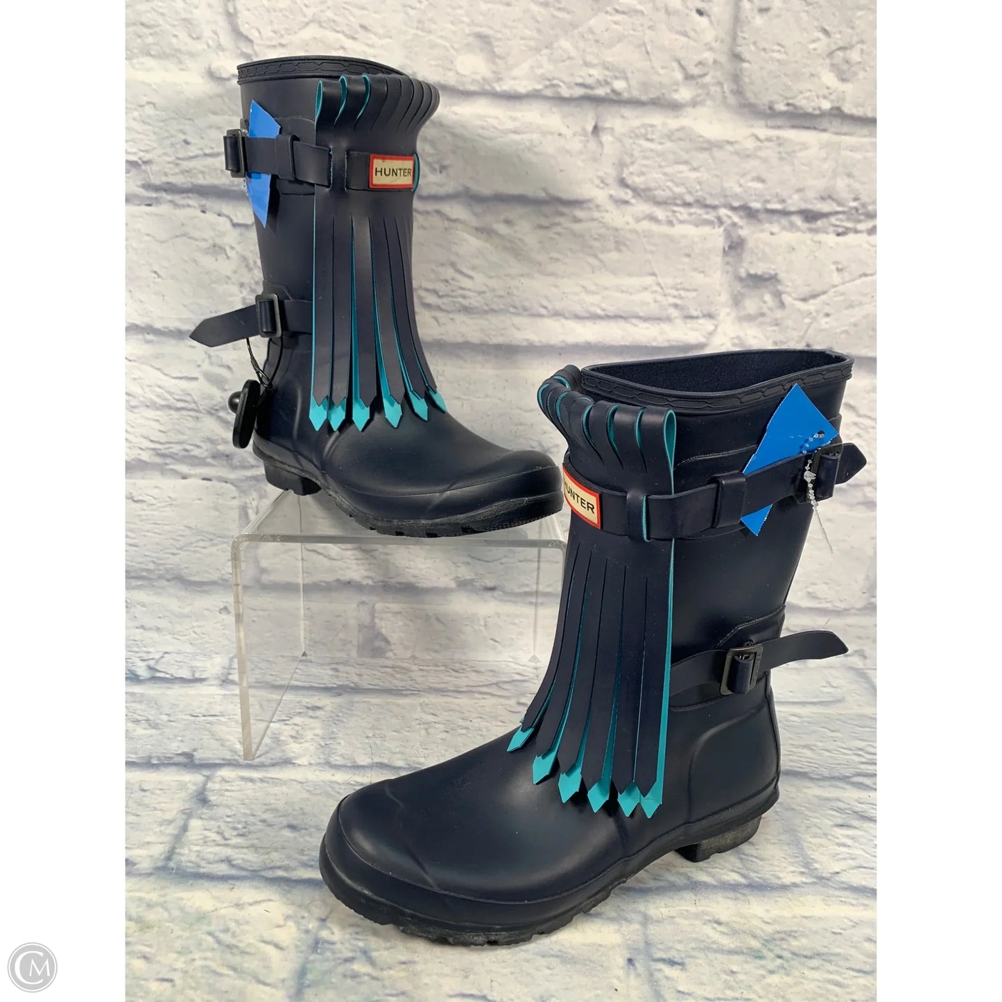 Boots Rain By Hunter In Blue, Size: 7