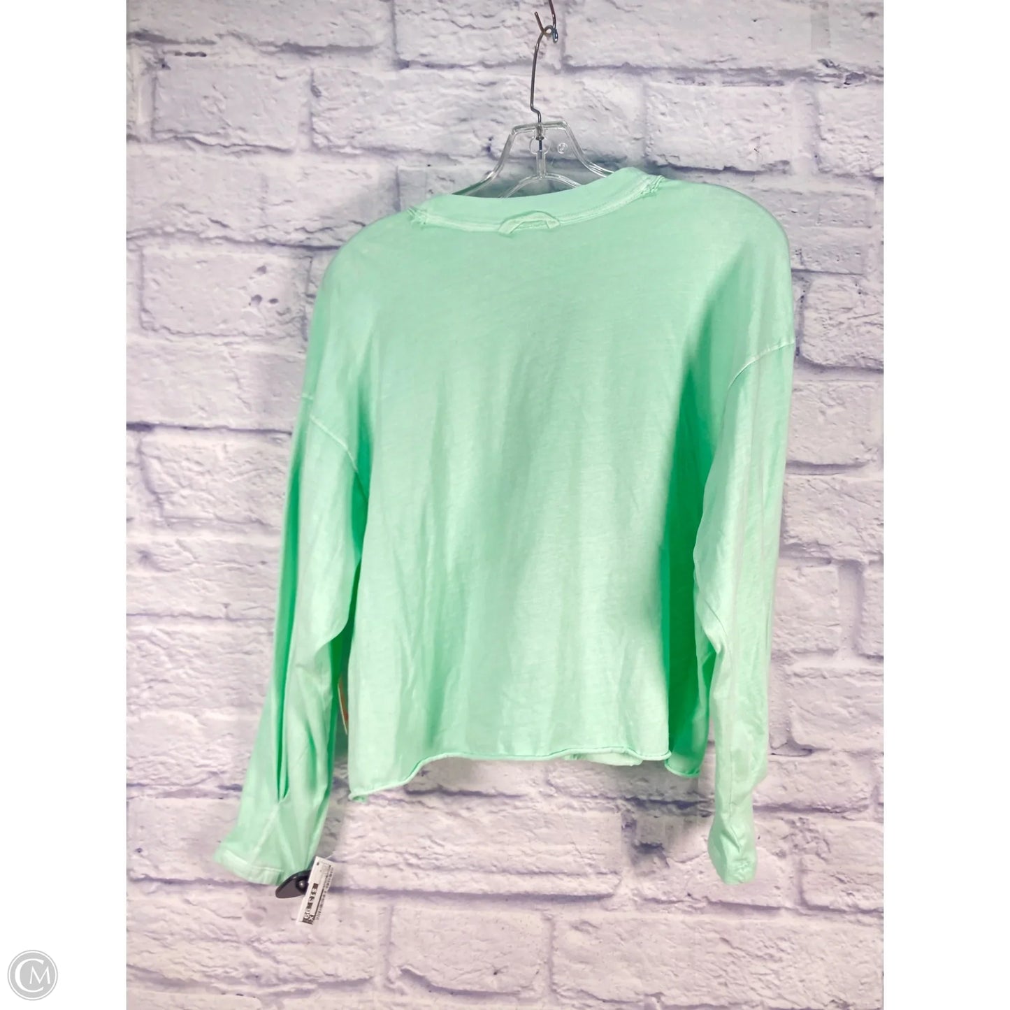 Top Long Sleeve By Free People In Green, Size: S