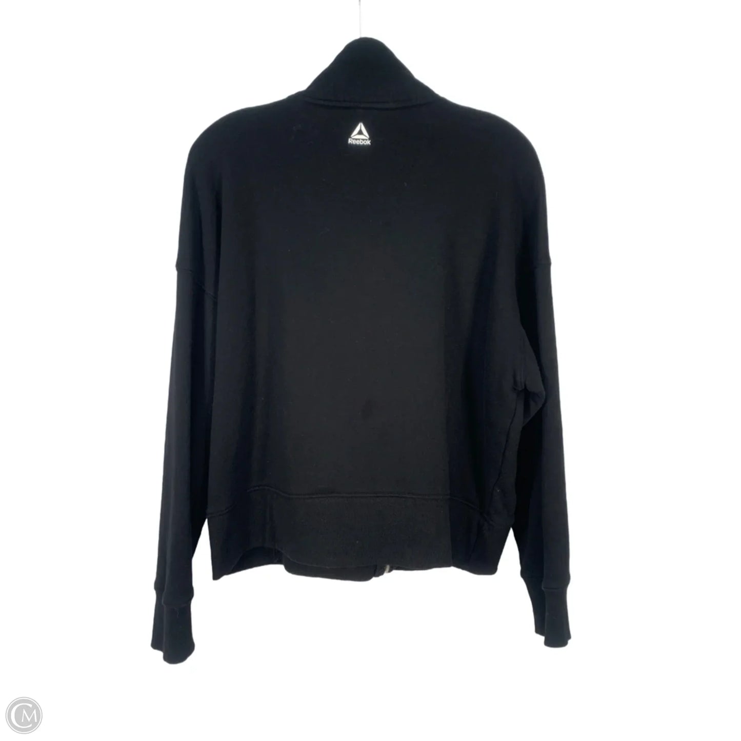 Sweatshirt Collar By Reebok In Black, Size: M
