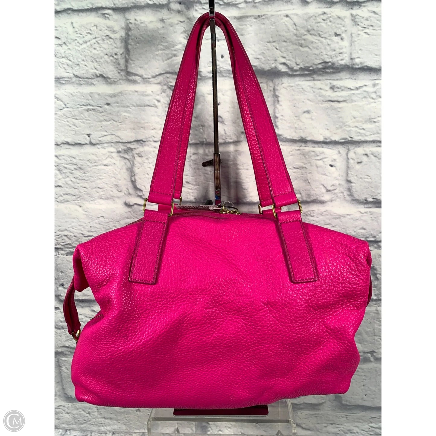 Handbag Leather By Fossil, Size: Large