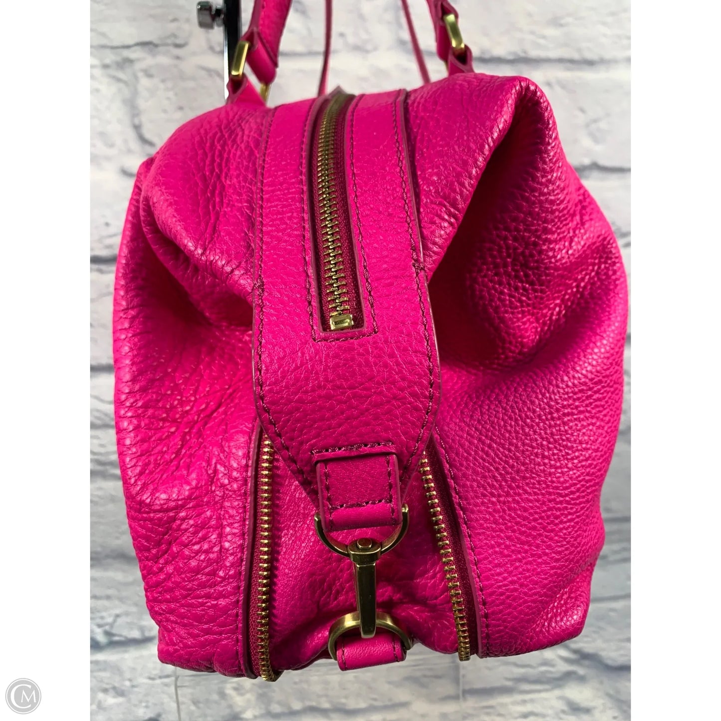 Handbag Leather By Fossil, Size: Large