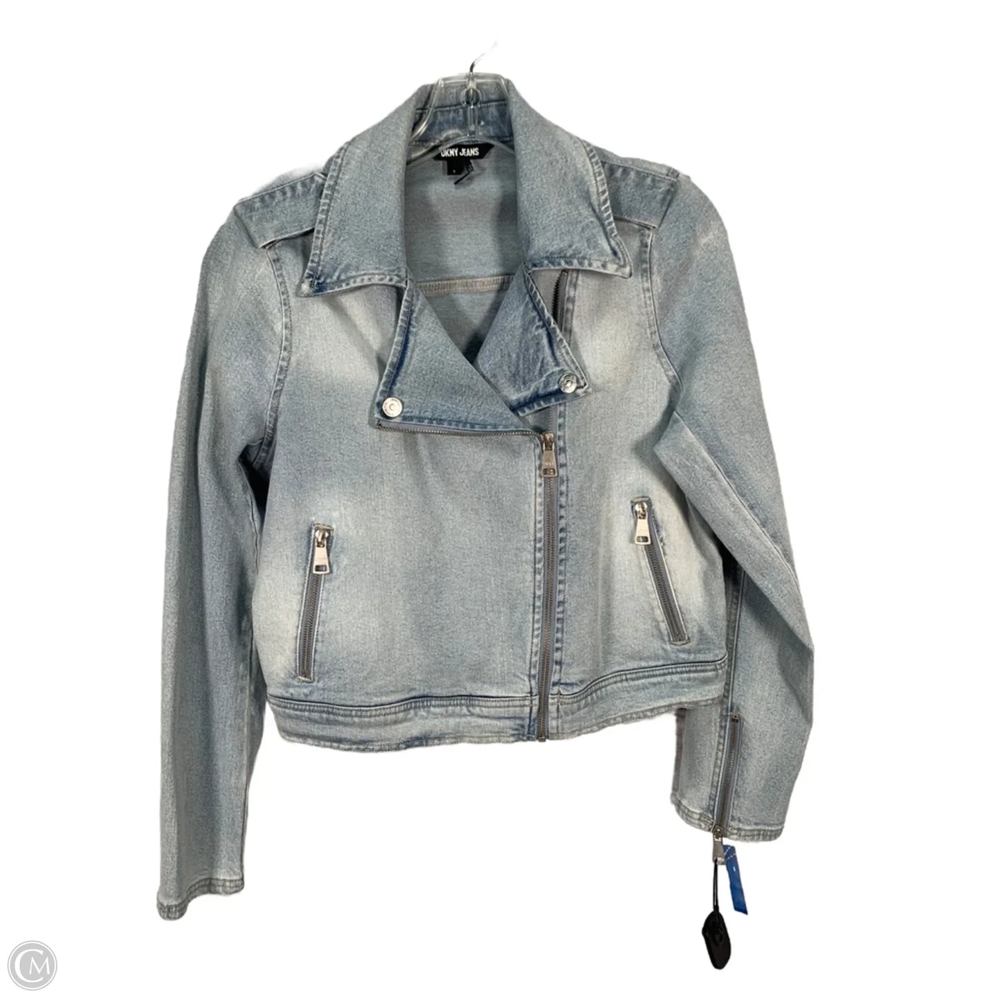 Jacket Denim By Dkny In Blue, Size: S