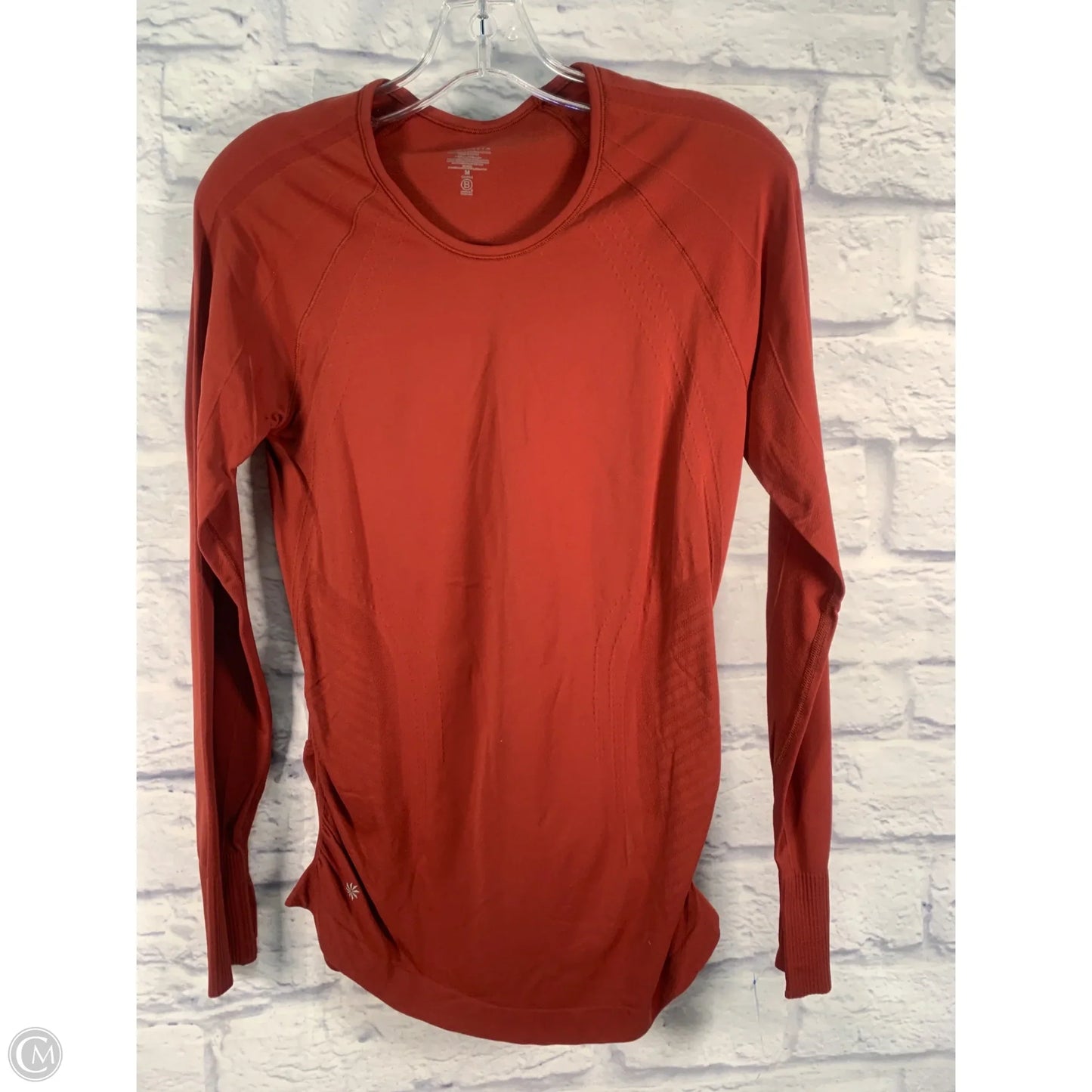 Athletic Top Long Sleeve Crewneck By Athleta In Brown, Size: M