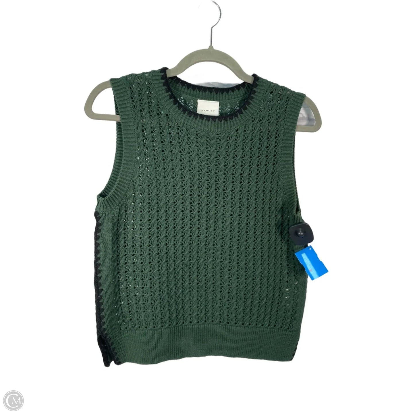 Vest Sweater By Varley In Black & Green, Size: Xs