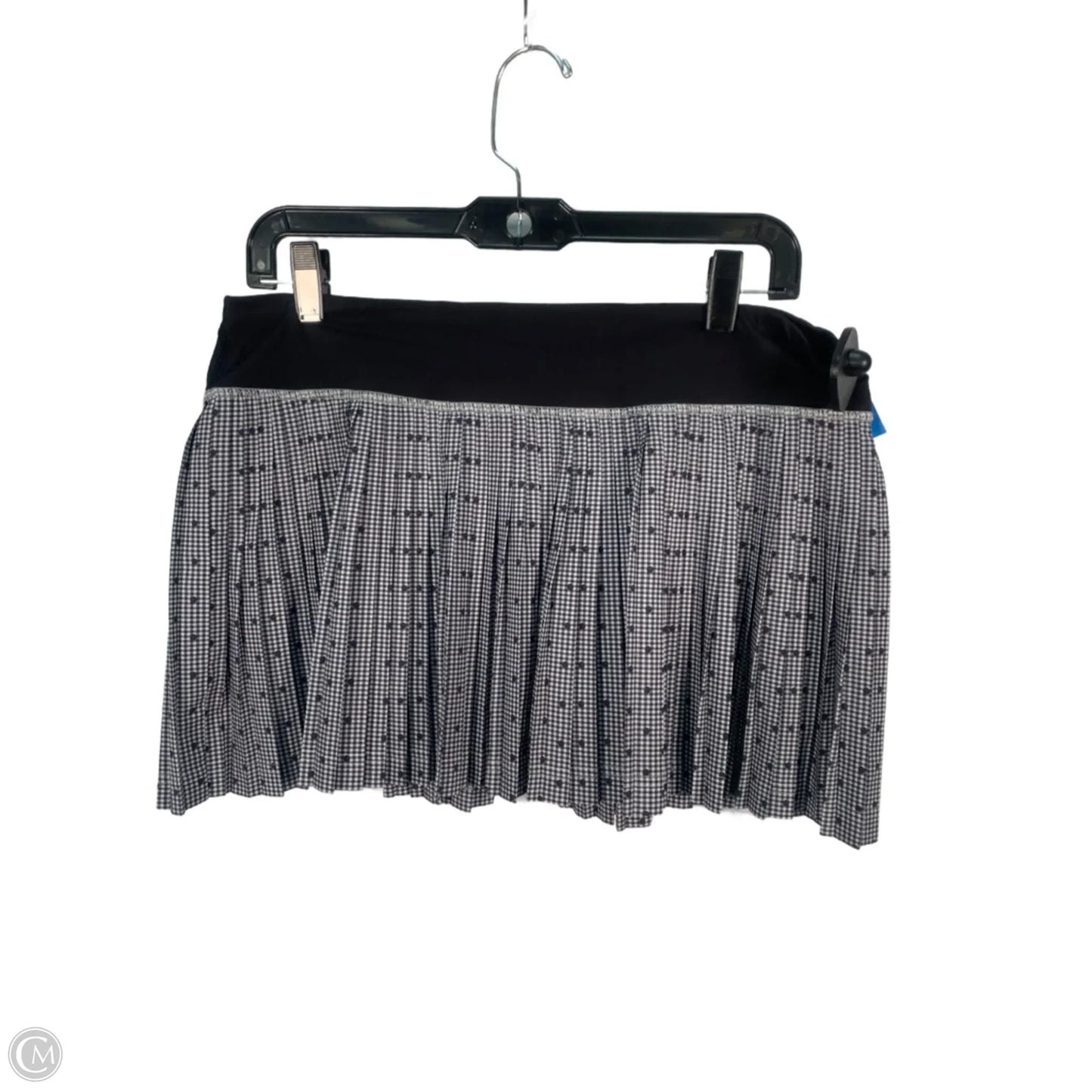 Athletic Skort By Lululemon In Black & Grey, Size: M