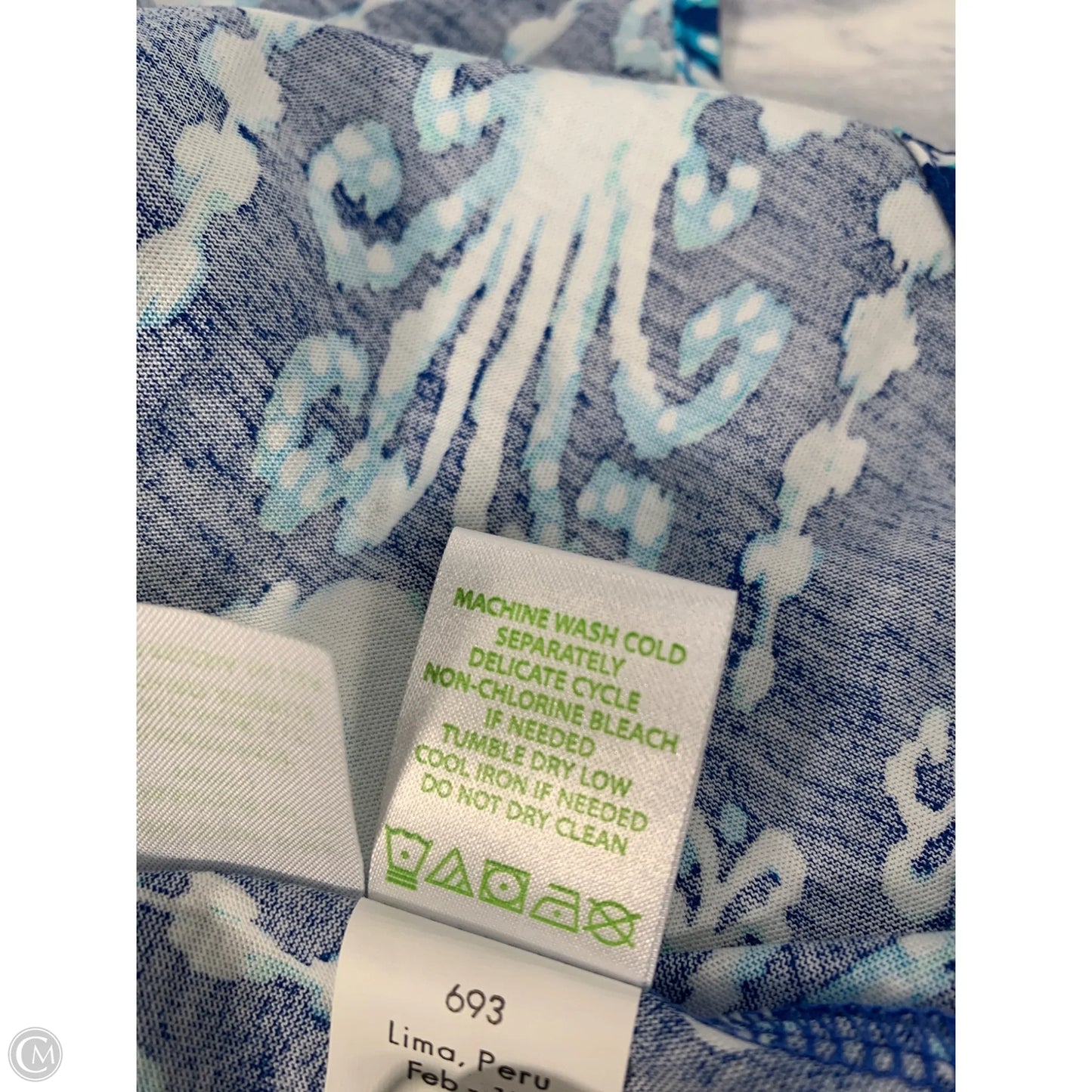 Dress Designer By Lilly Pulitzer In Blue & White, Size: Xs