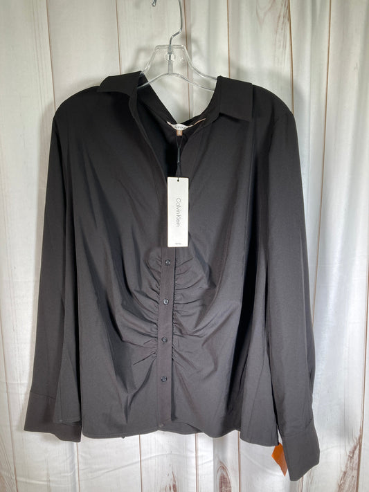Top Long Sleeve By Calvin Klein  Size: 1x
