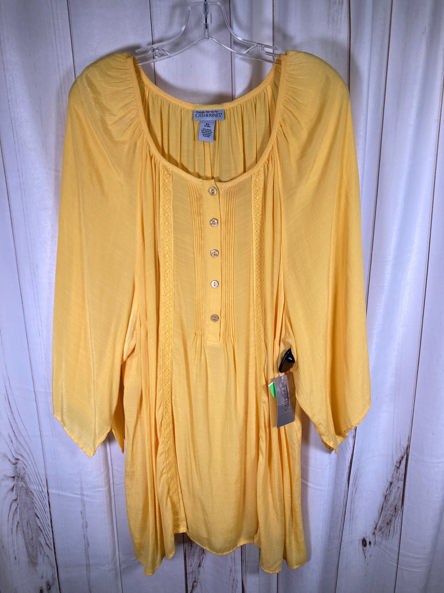 Tunic 3/4 Sleeve By Catherines  Size: 3x