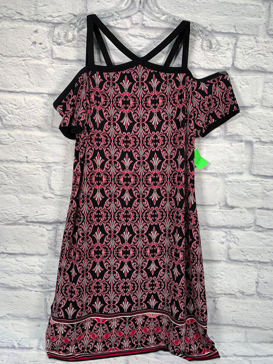 Black & Pink Dress Casual Short White House Black Market, Size M