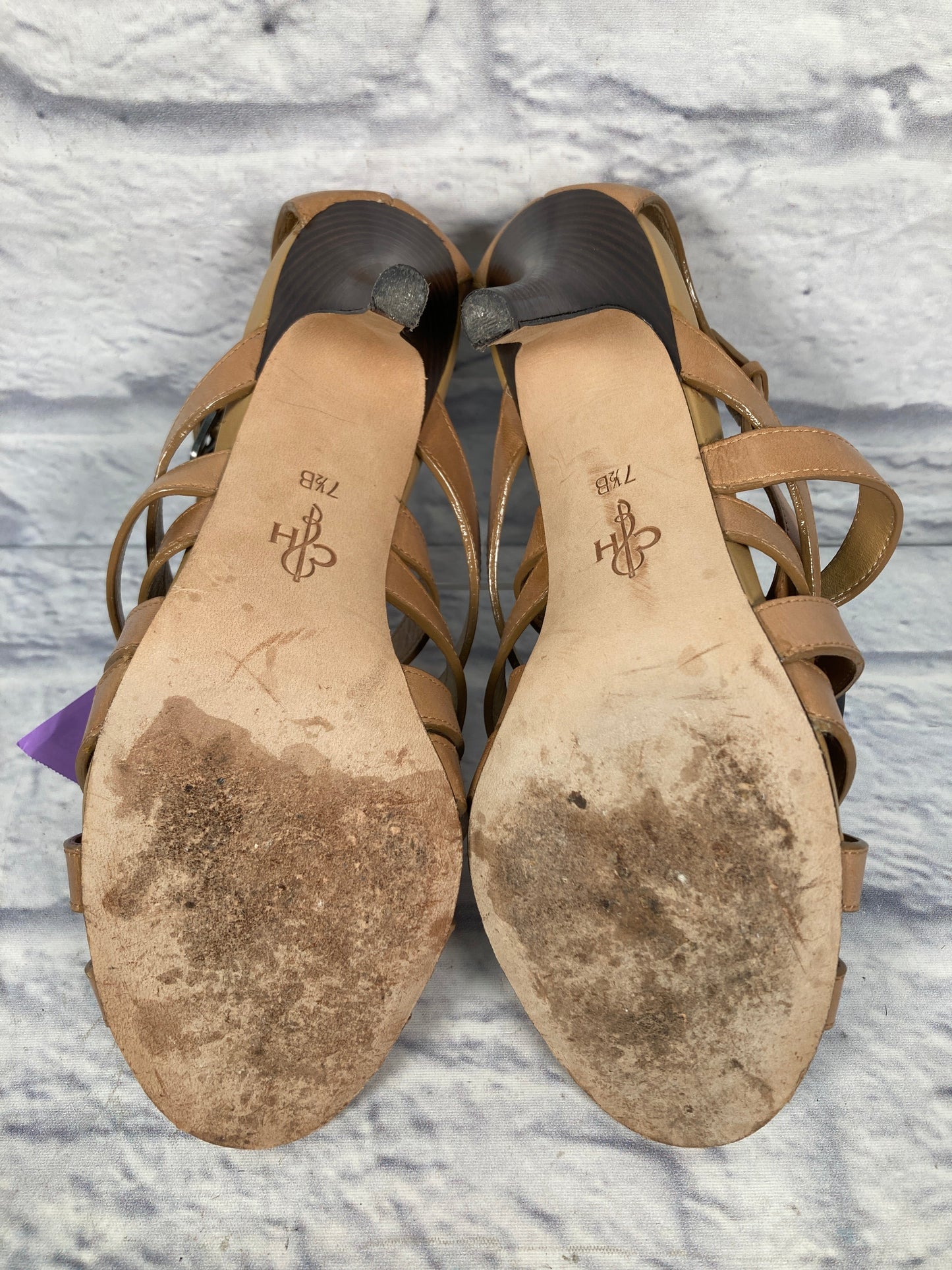 Tan Sandals Heels Stiletto Cole-haan, Size 7.5