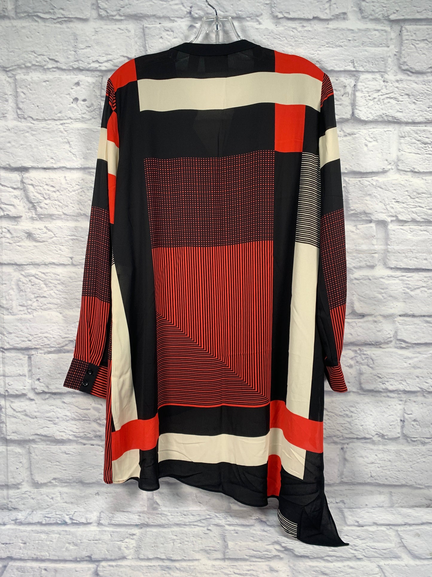 Black & Red Tunic Long Sleeve Chicos, Size M