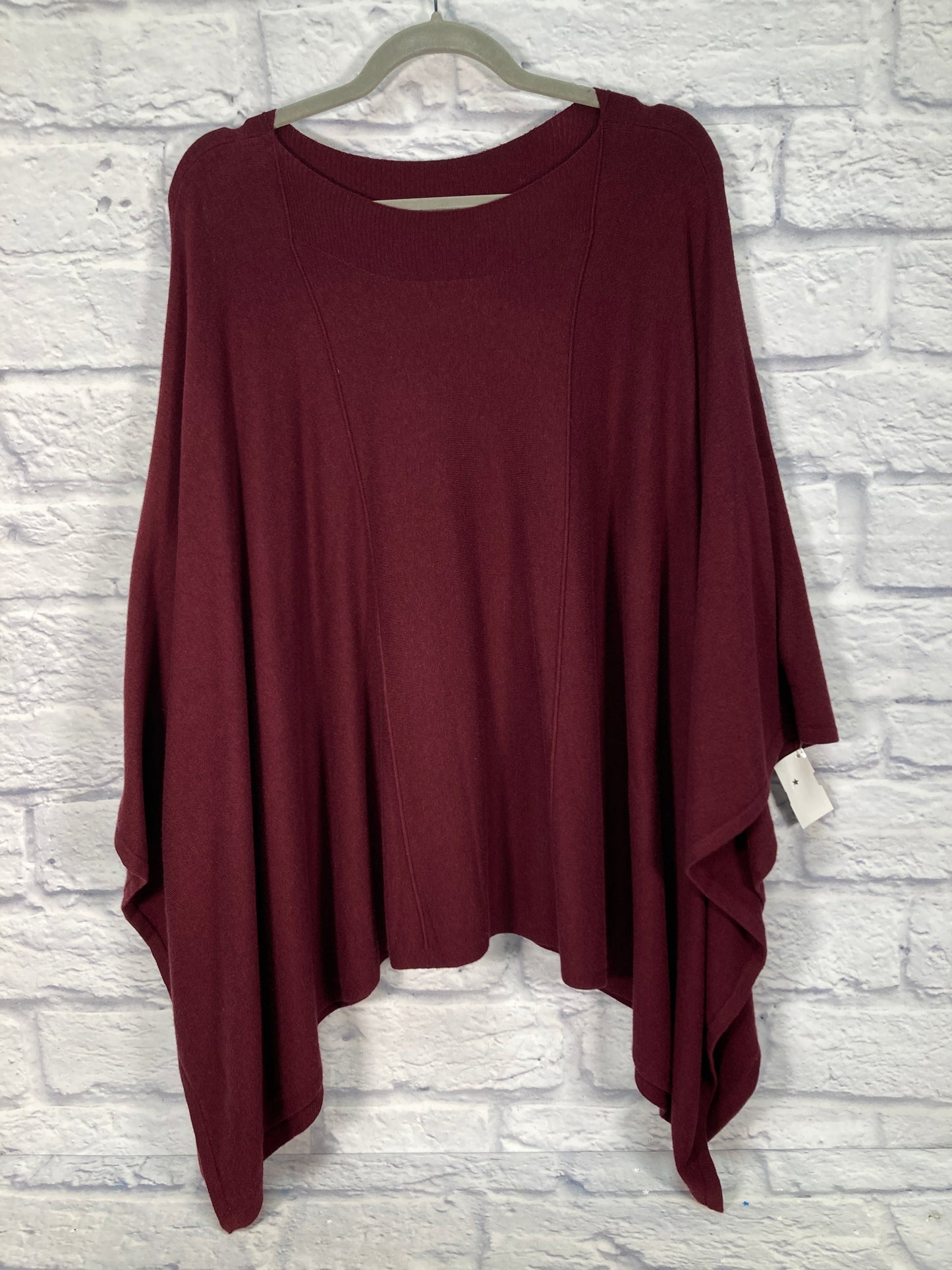 Poncho By Chicos In Red, Size: S