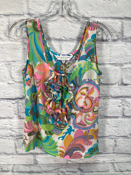 Top Sleeveless By Trina Turk In Multi-colored, Size: M