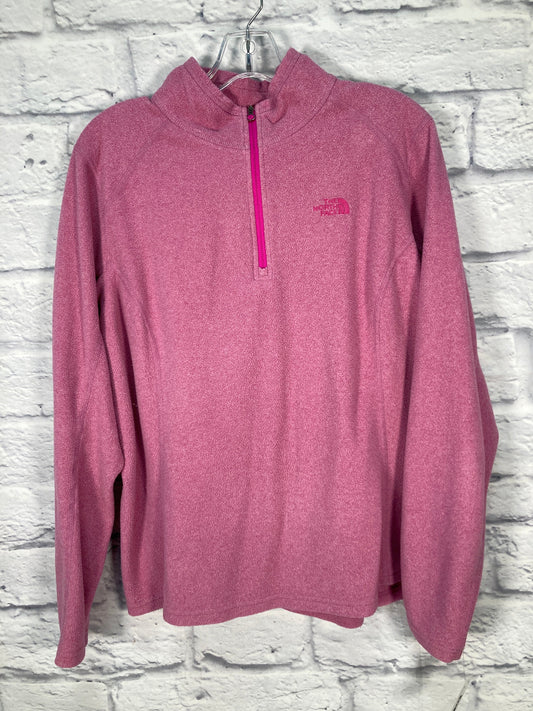 Athletic Sweatshirt Collar By The North Face In Pink, Size: Xl