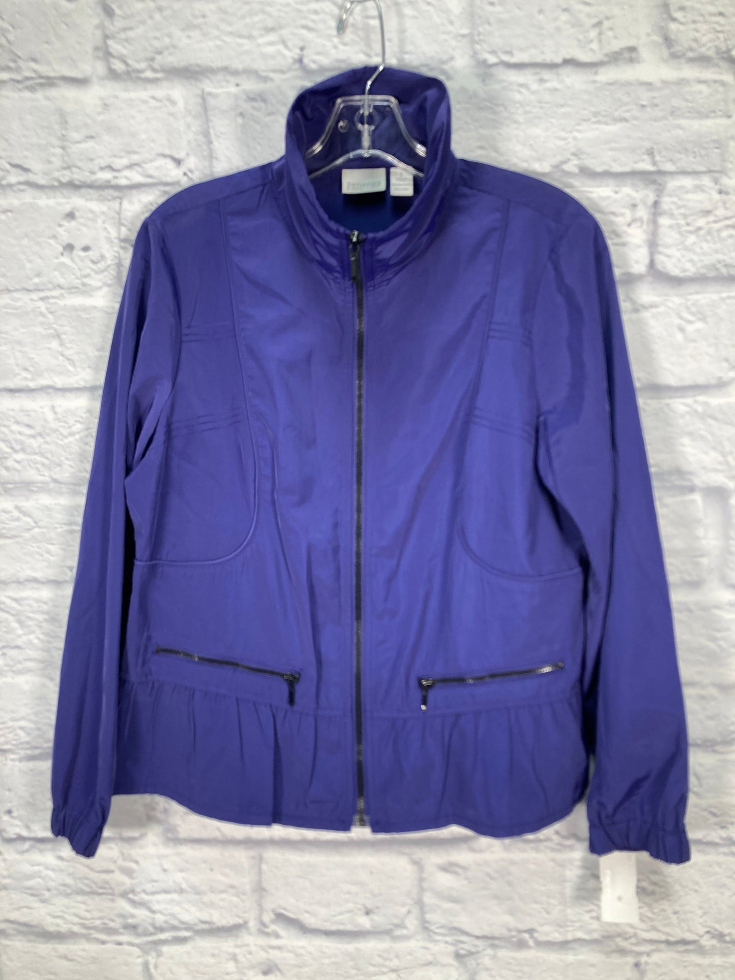 Jacket Windbreaker By Chicos In Purple, Size: M