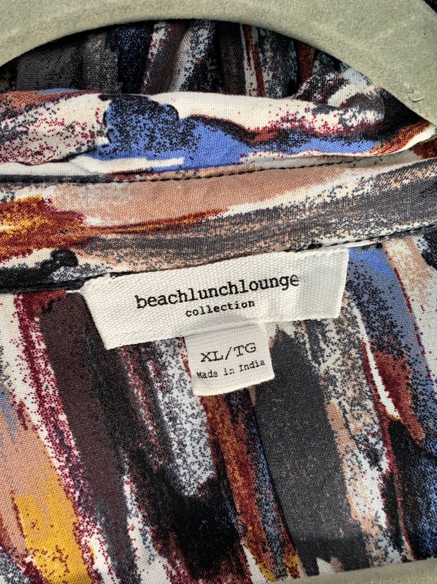 Top Long Sleeve By Beachlunchlounge In Black & Blue, Size: Xl