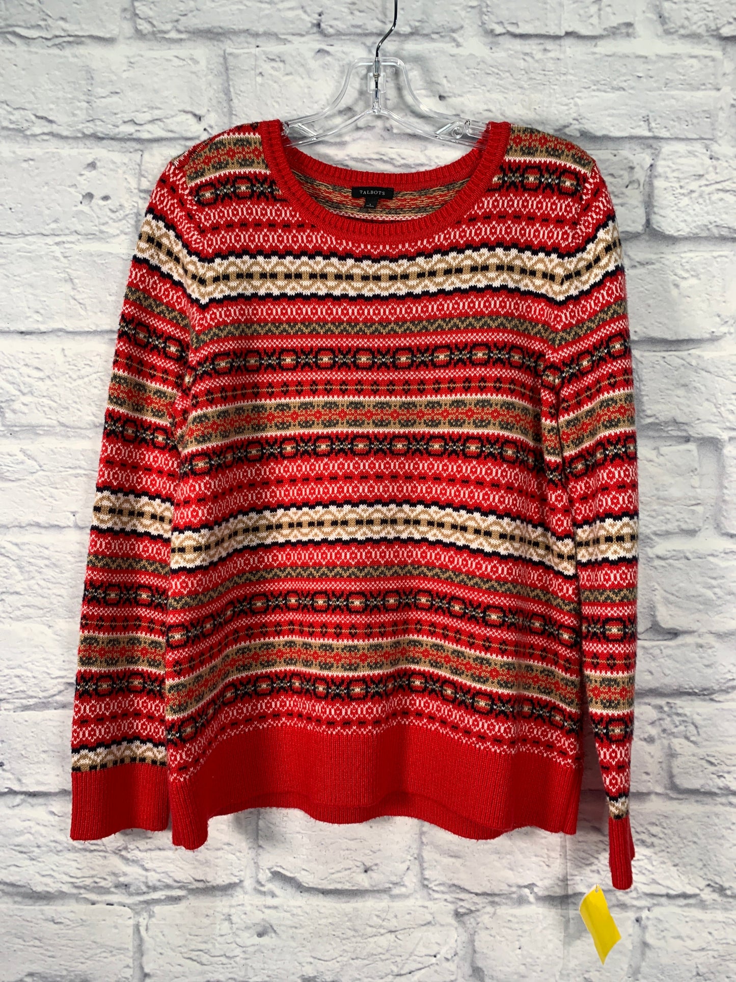 Sweater By Talbots In Red, Size: L