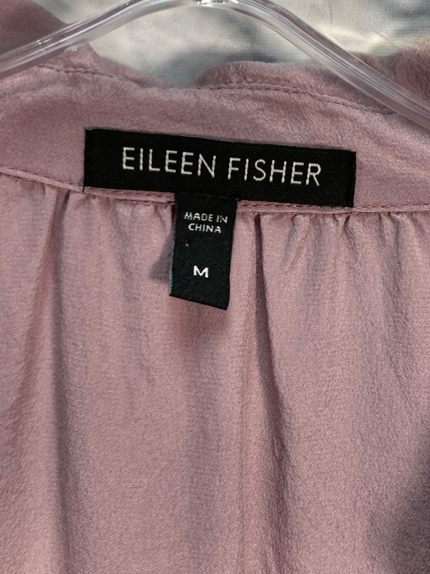 Top Long Sleeve By Eileen Fisher In Purple, Size: M